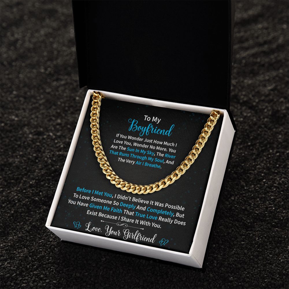 To My Boyfriend | Wonder | Cuban Link Chain