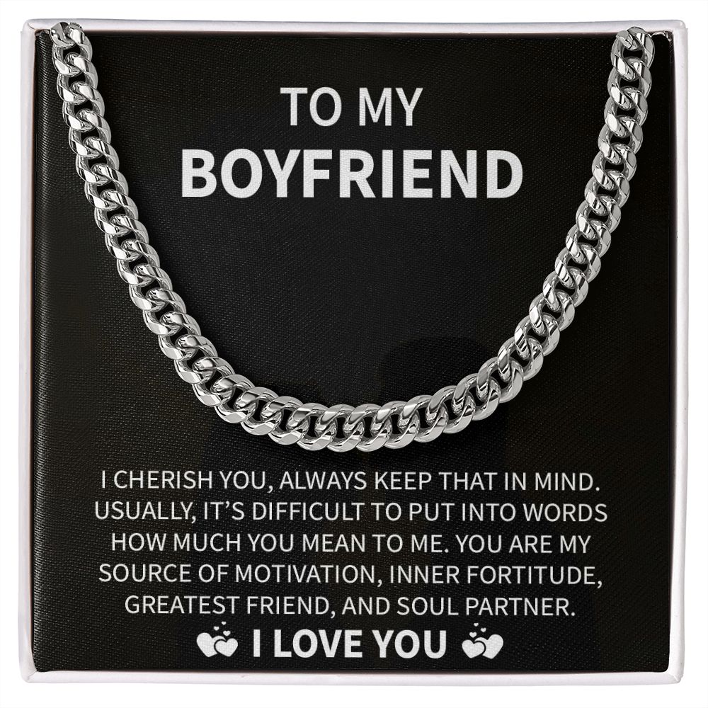 To My Boyfriend | Soul Partner | Cuban Link Chain