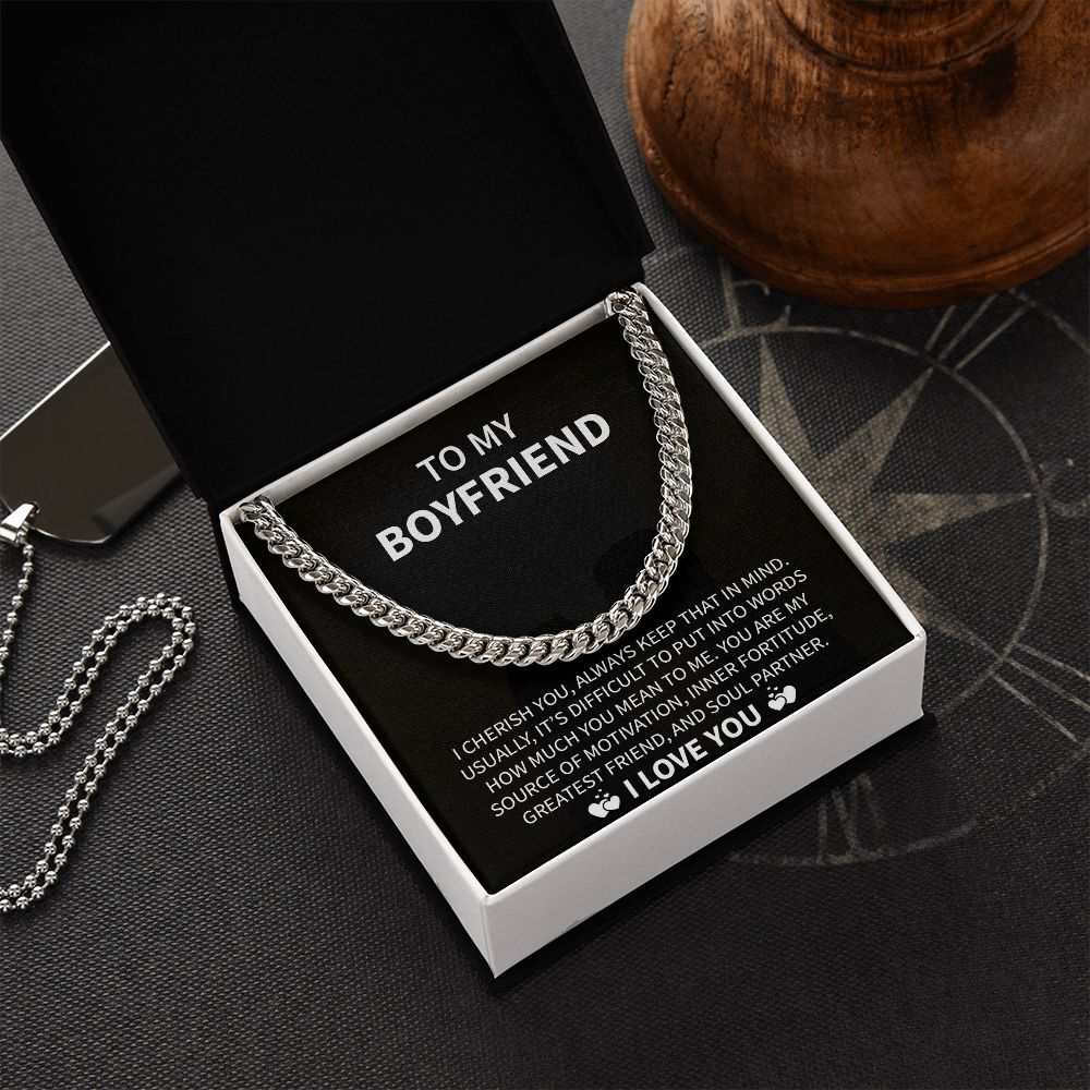 To My Boyfriend | Soul Partner | Cuban Link Chain