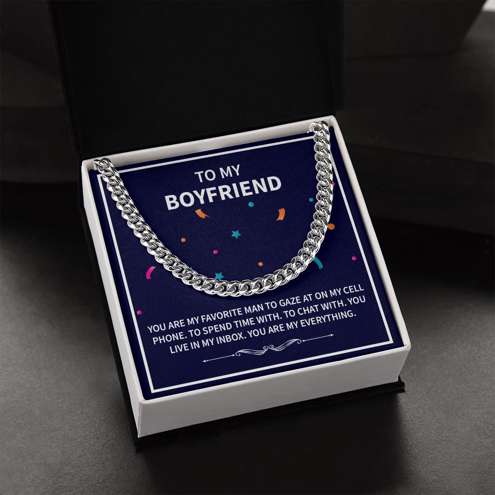 To My Boyfriend | Favorite | Cuban Link Chain
