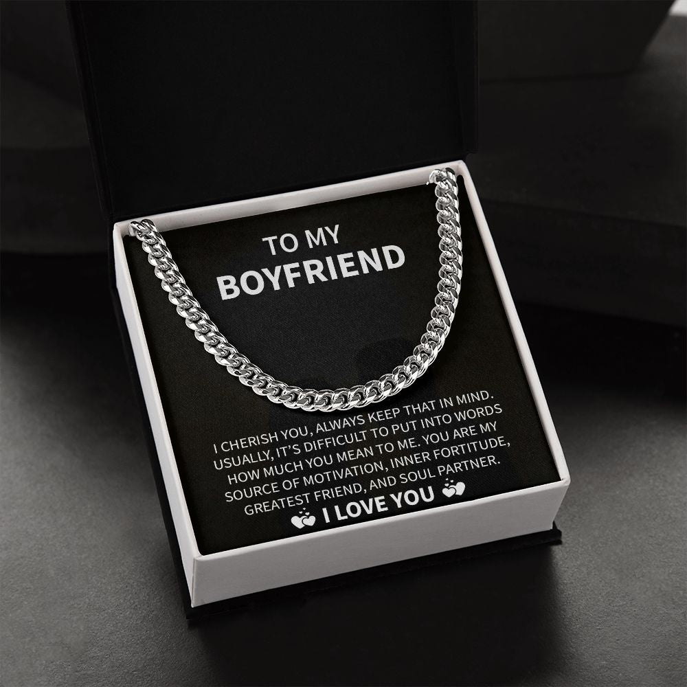 To My Boyfriend | Soul Partner | Cuban Link Chain