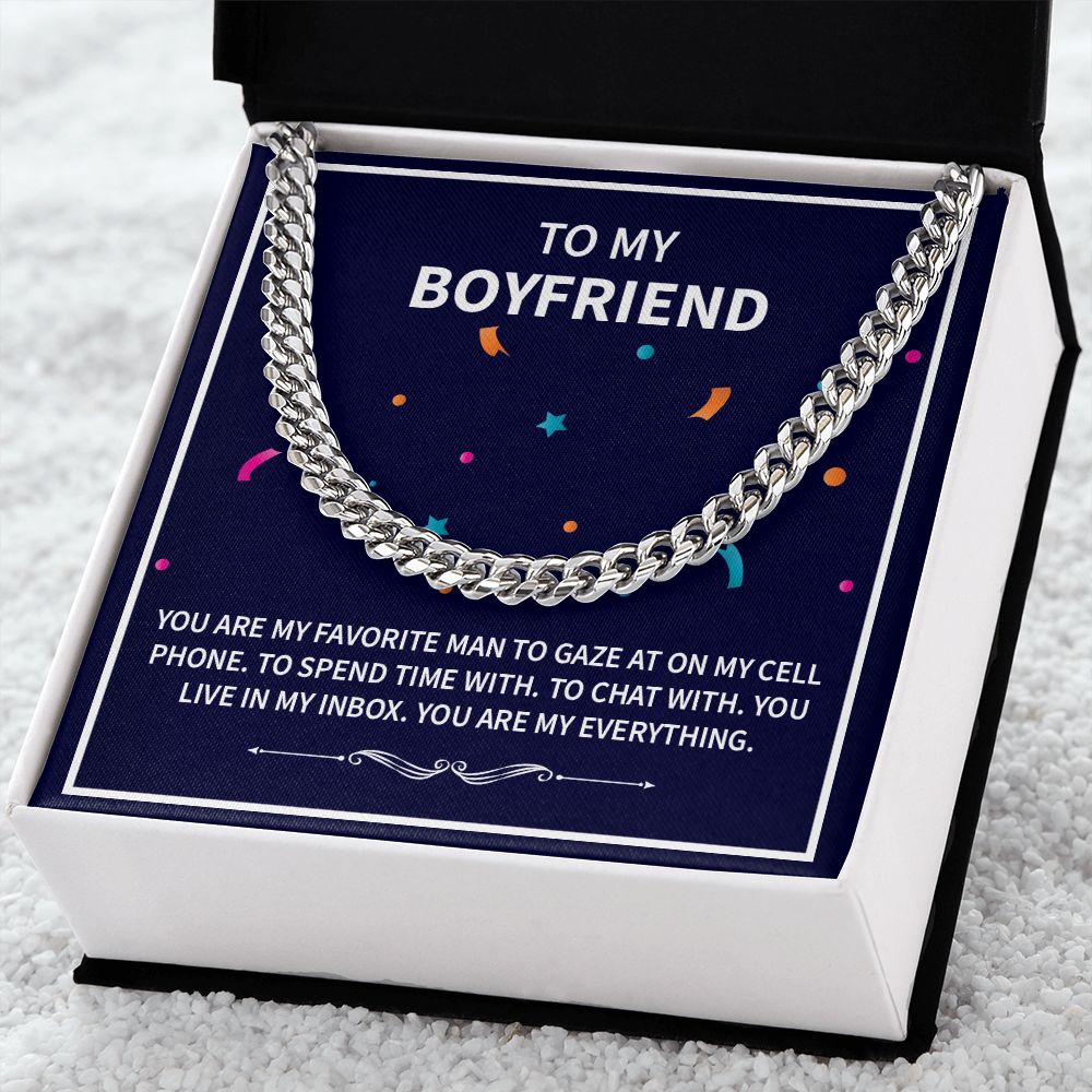 To My Boyfriend | Favorite | Cuban Link Chain