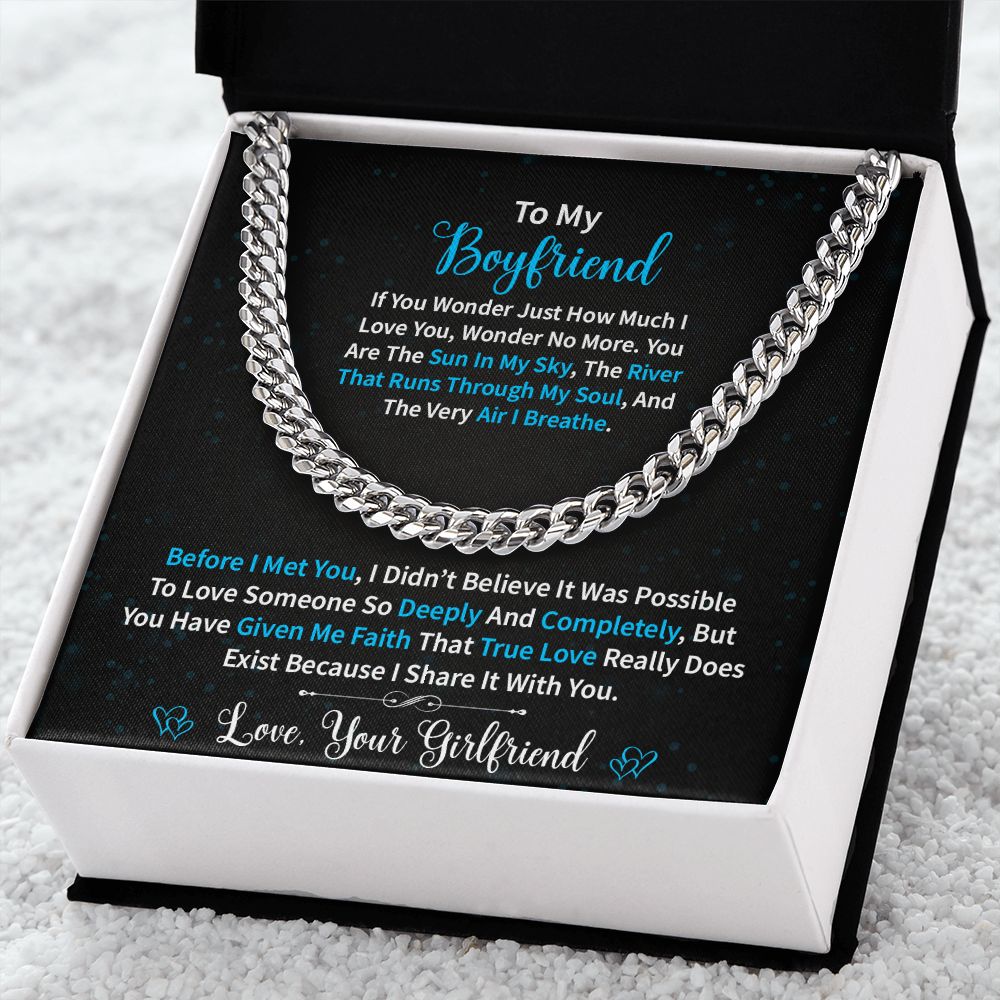 To My Boyfriend | Wonder | Cuban Link Chain