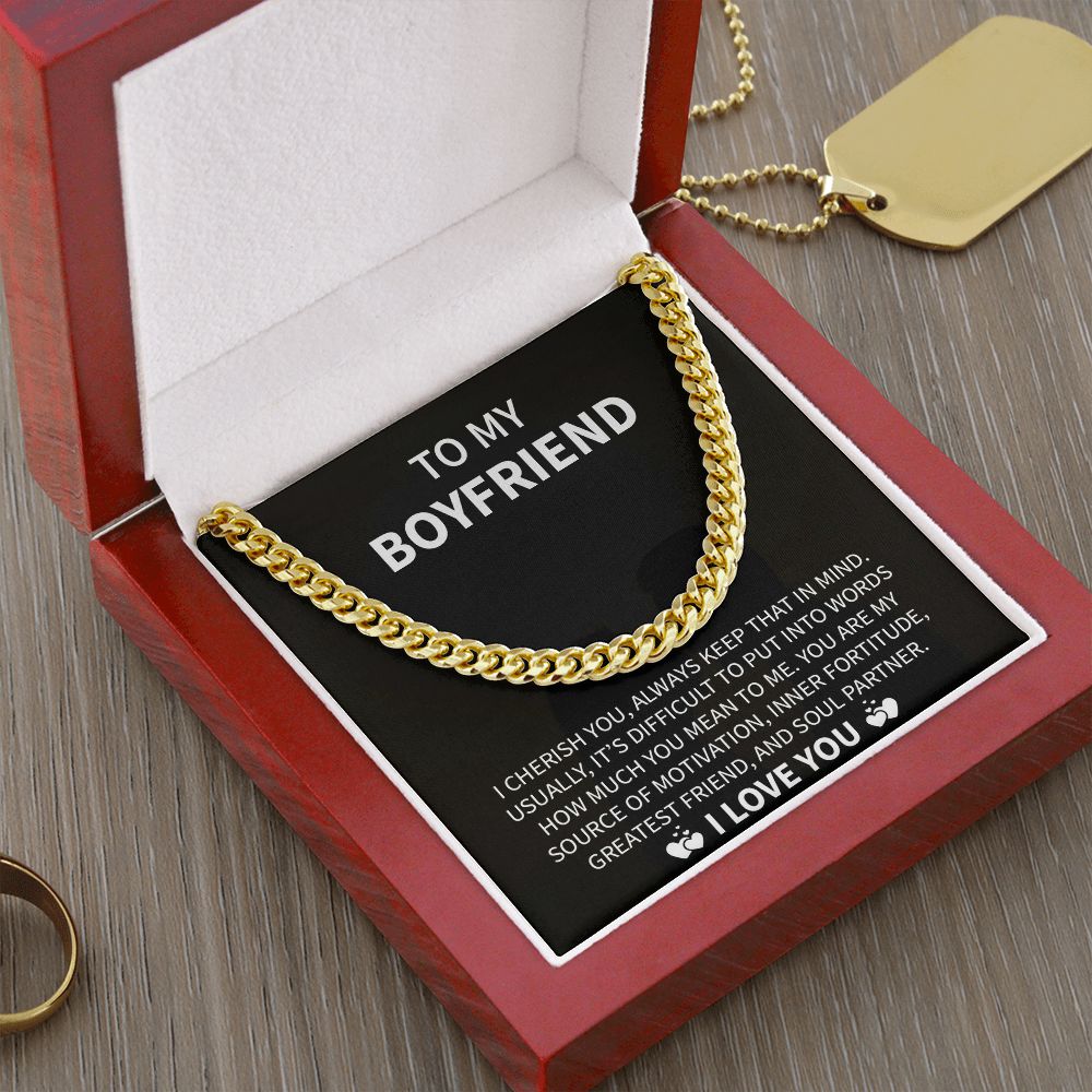 To My Boyfriend | Soul Partner | Cuban Link Chain