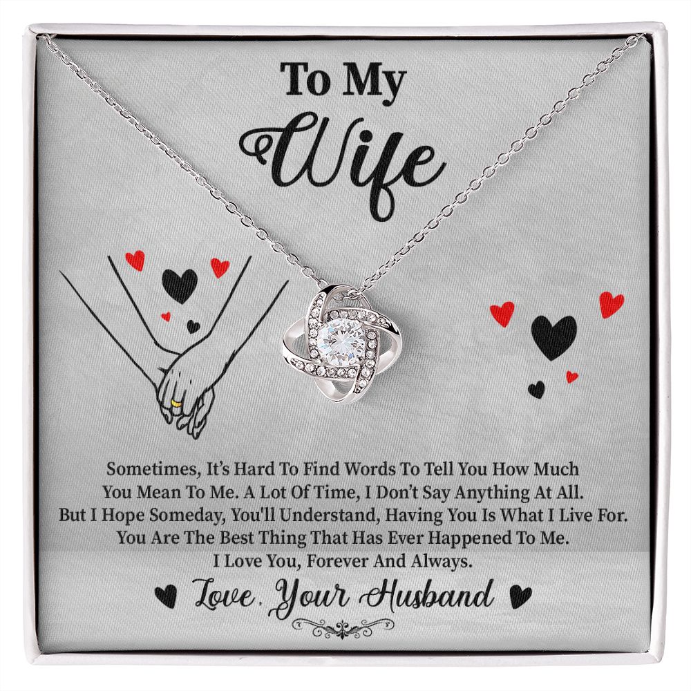 To My Wife | Best | Love Knot Necklace