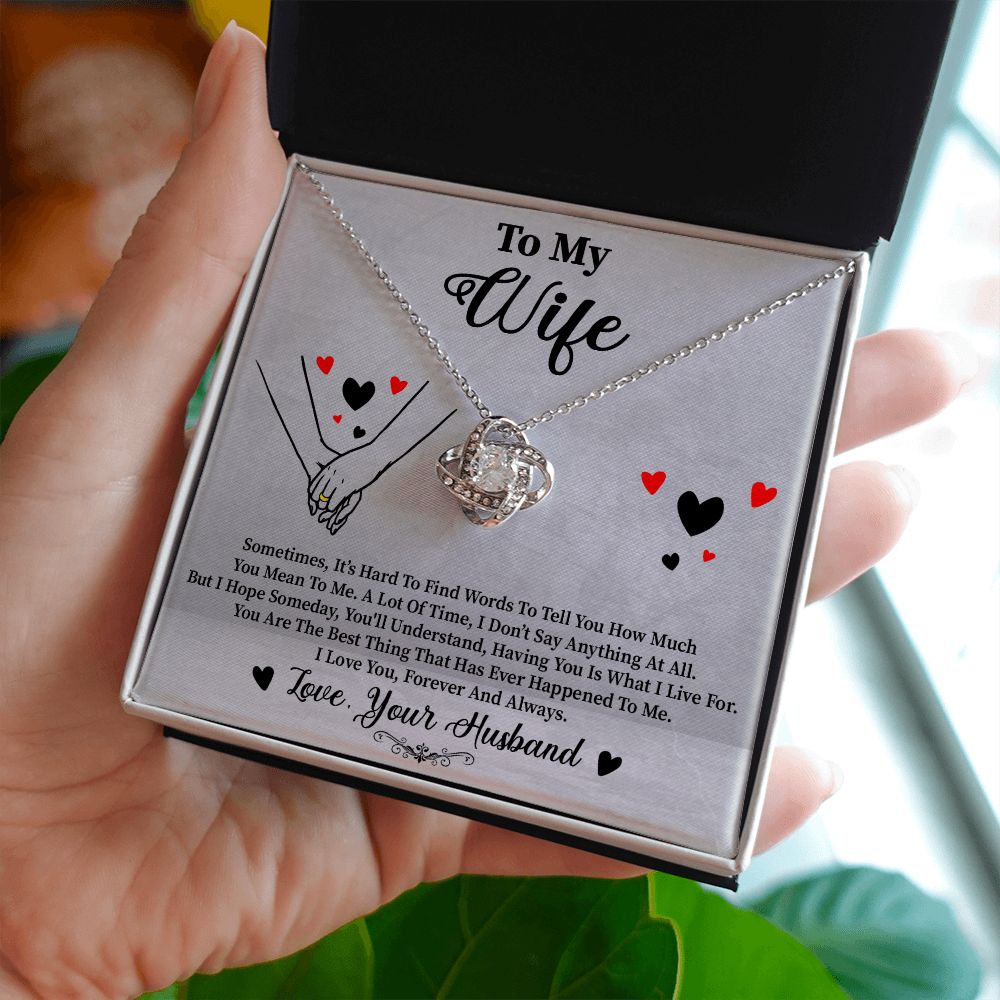 To My Wife | Best | Love Knot Necklace