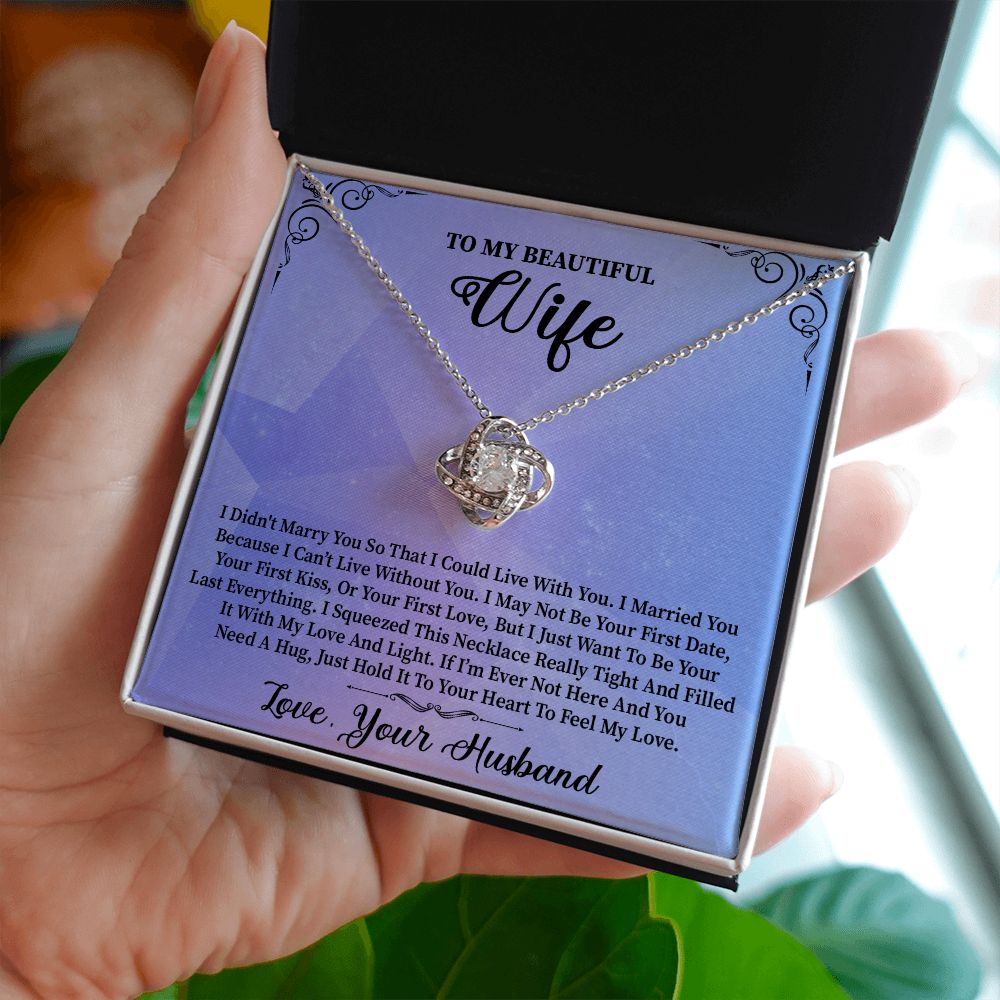 To My Wife | Light| Love Knot Necklace