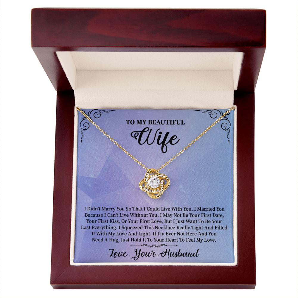 To My Wife | Light| Love Knot Necklace