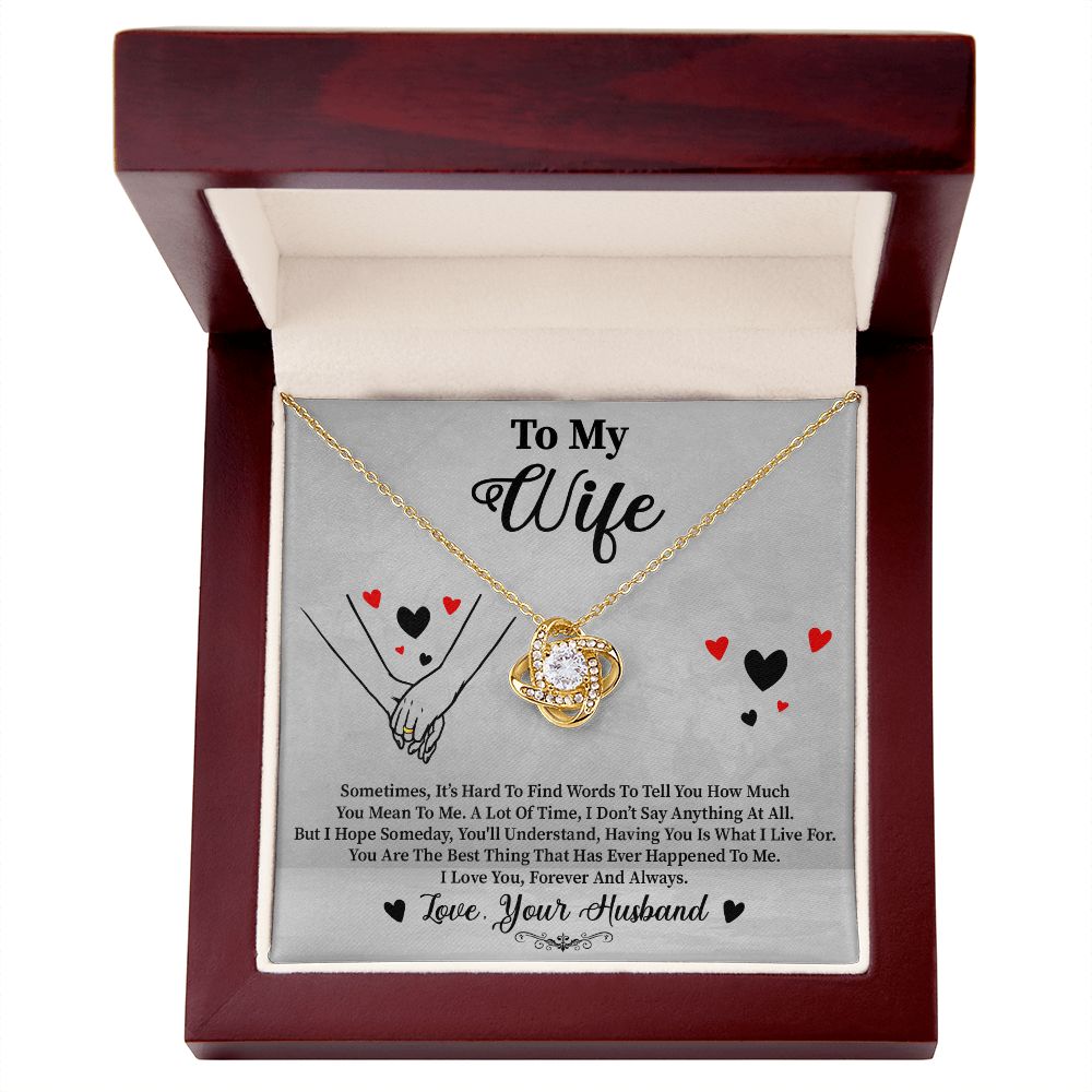 To My Wife | Best | Love Knot Necklace