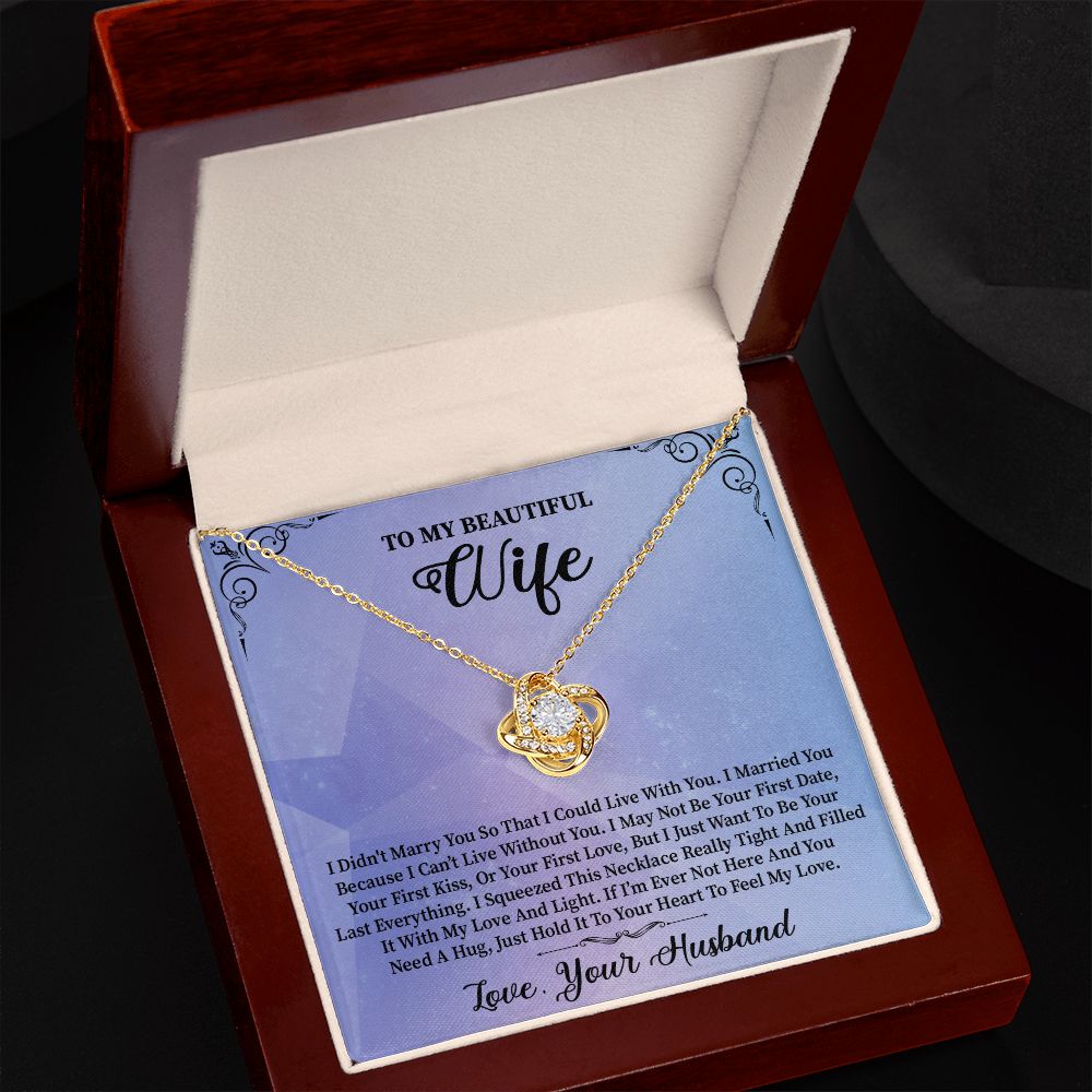 To My Wife | Light| Love Knot Necklace