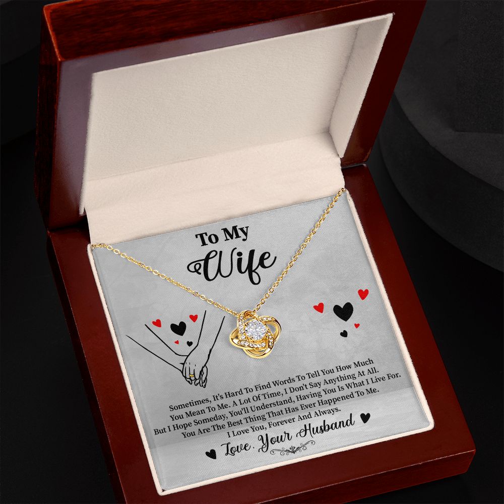 To My Wife | Best | Love Knot Necklace