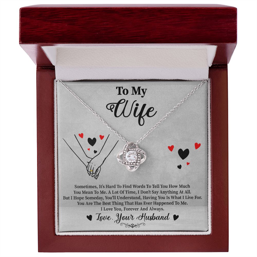 To My Wife | Best | Love Knot Necklace