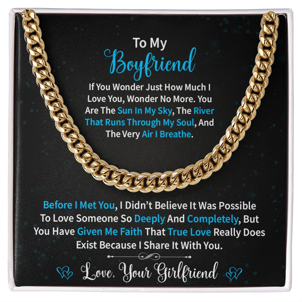 To My Boyfriend | Wonder | Cuban Link Chain