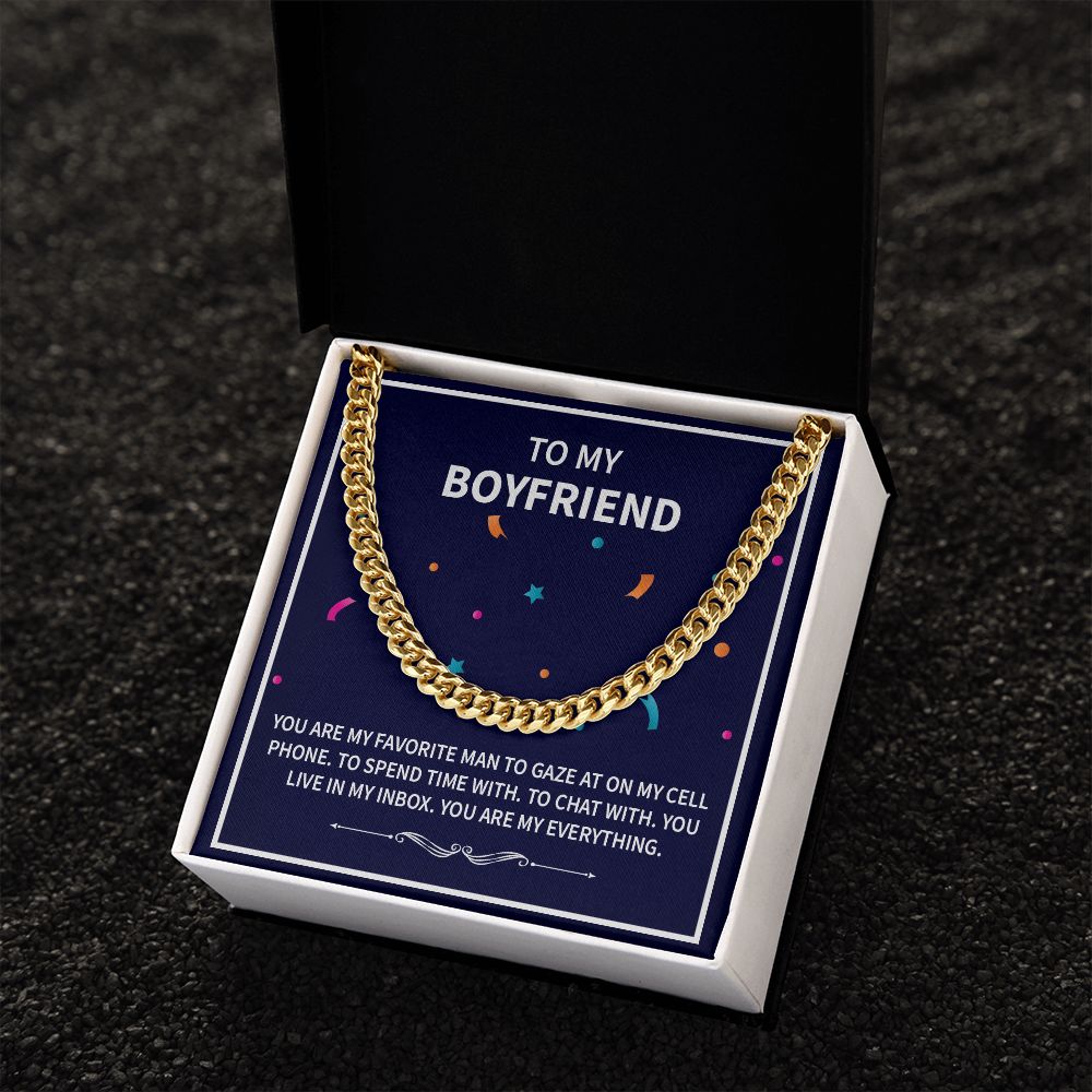 To My Boyfriend | Favorite | Cuban Link Chain