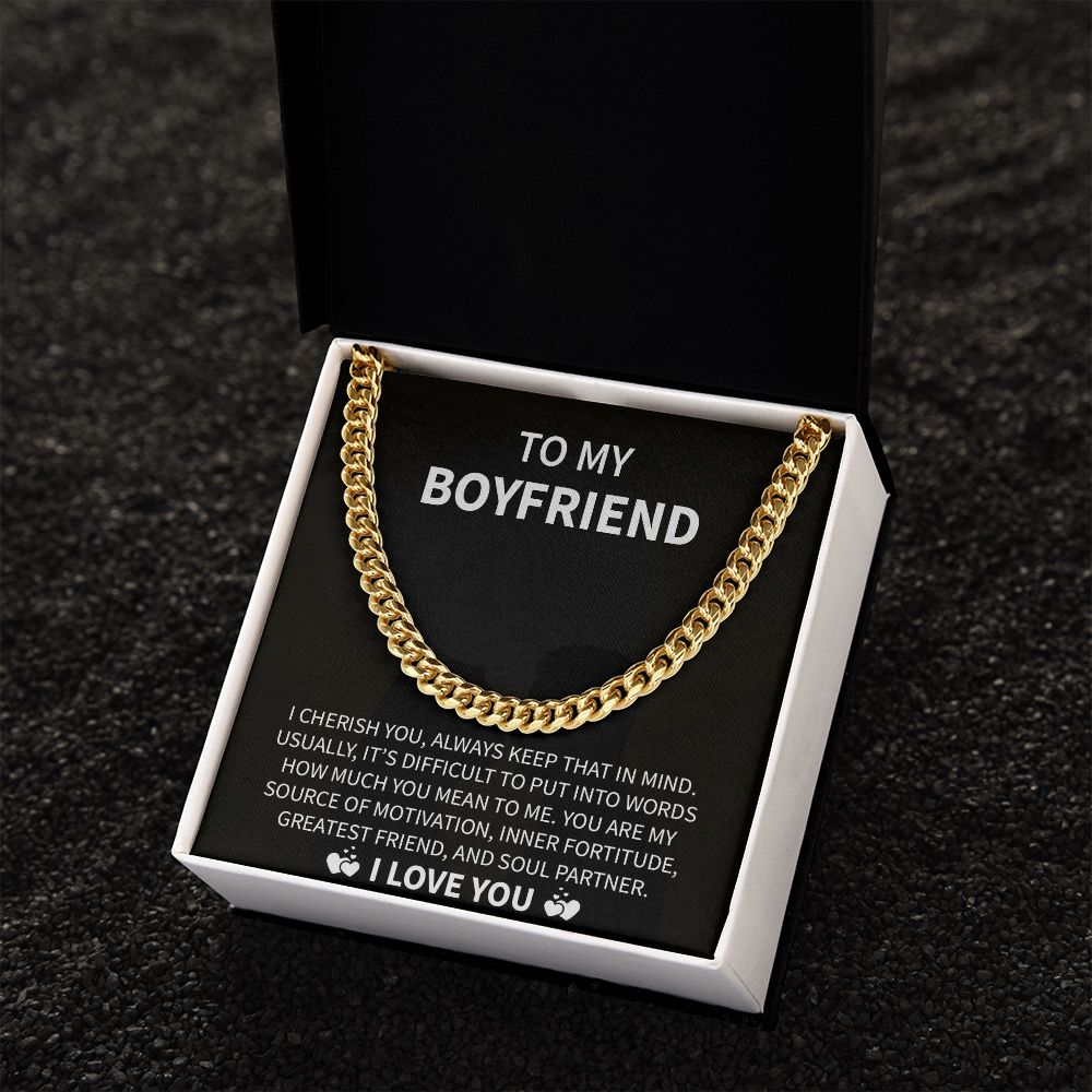 To My Boyfriend | Soul Partner | Cuban Link Chain