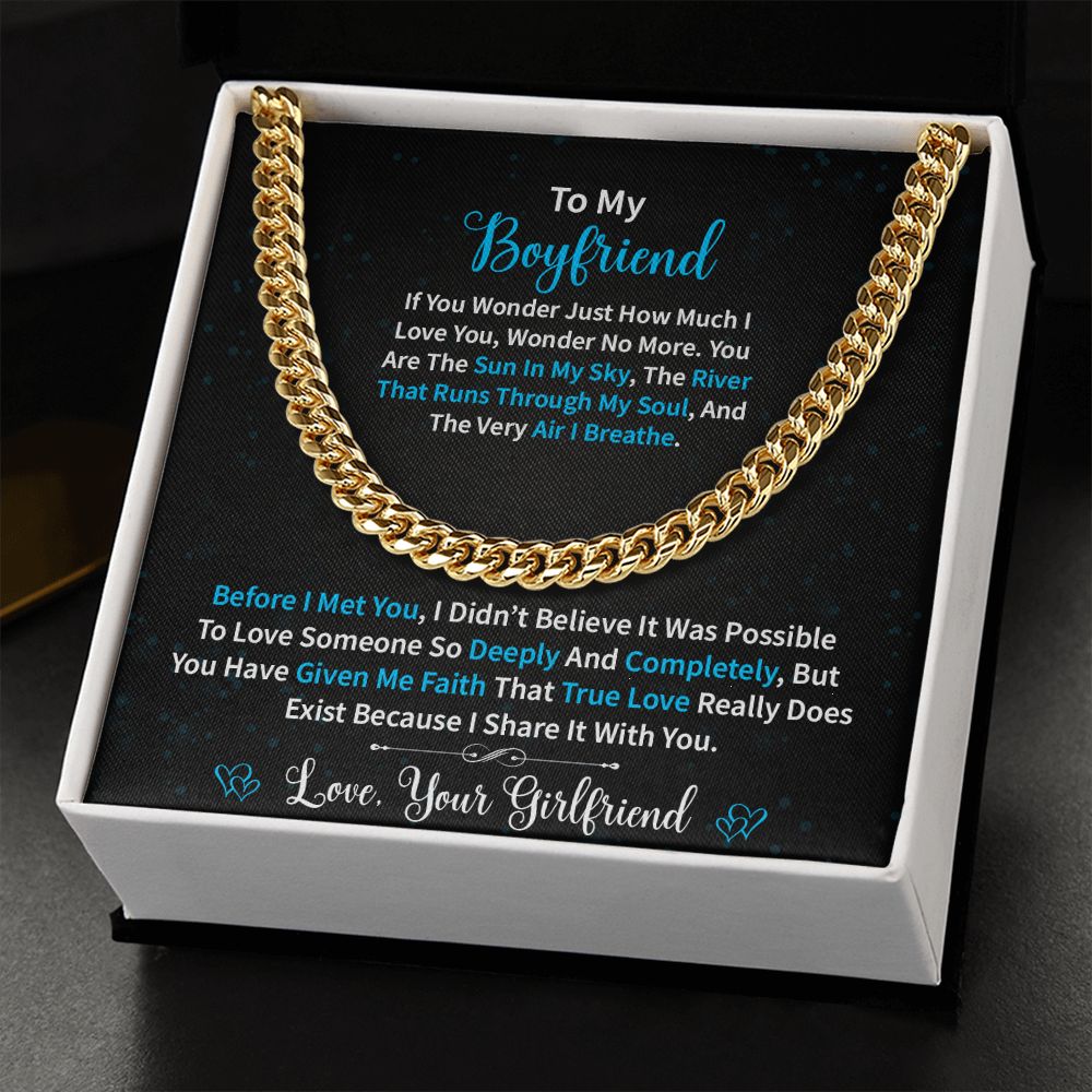 To My Boyfriend | Wonder | Cuban Link Chain