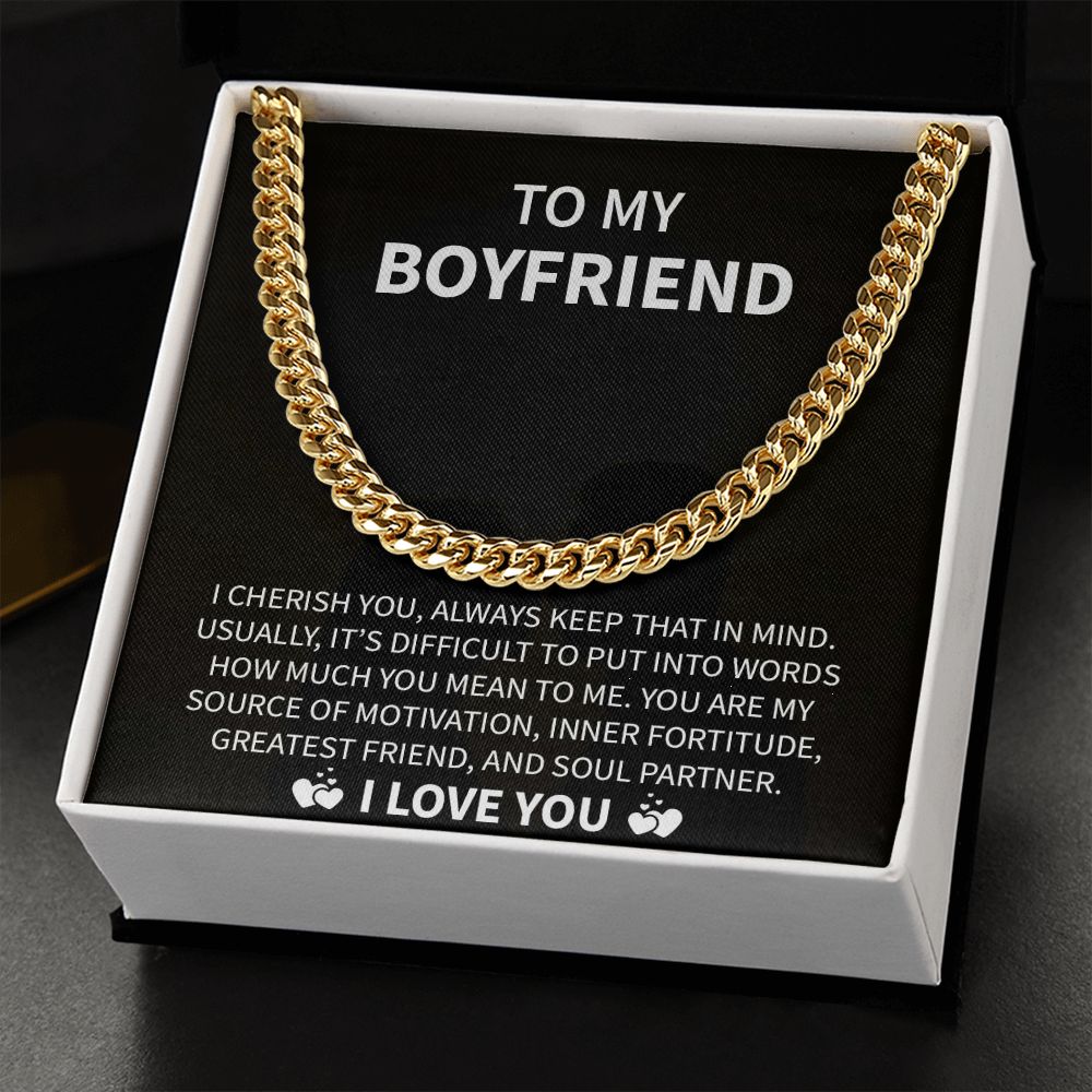 To My Boyfriend | Soul Partner | Cuban Link Chain