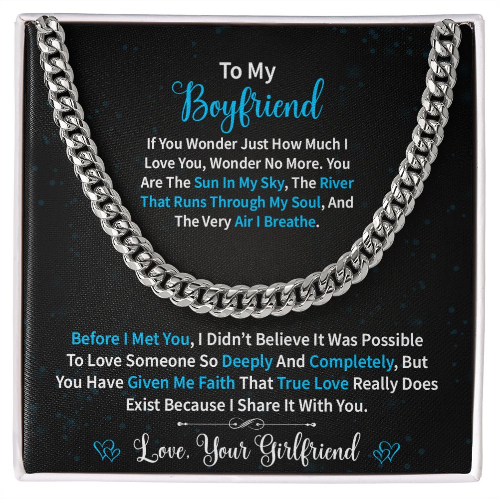 To My Boyfriend | Wonder | Cuban Link Chain