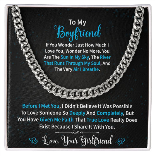 To My Boyfriend | Wonder | Cuban Link Chain