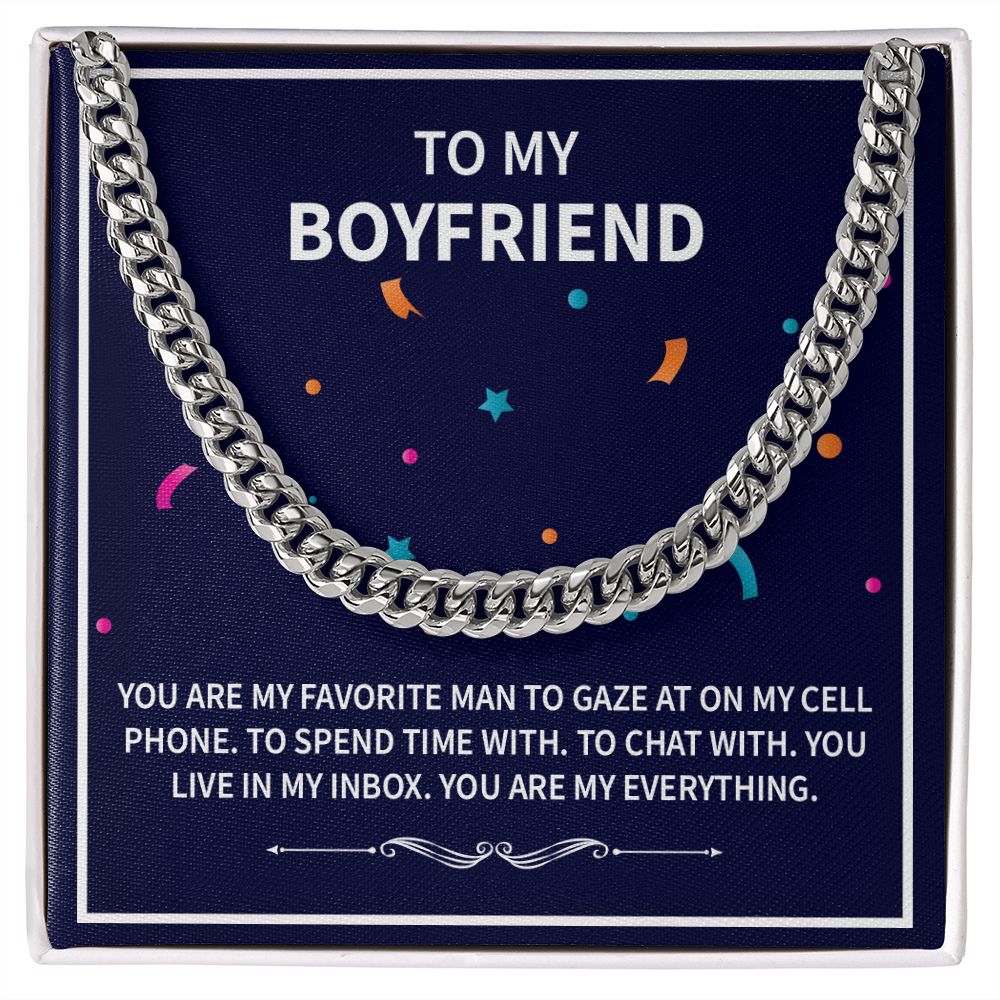 To My Boyfriend | Favorite | Cuban Link Chain