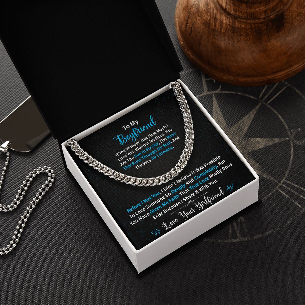 To My Boyfriend | Wonder | Cuban Link Chain
