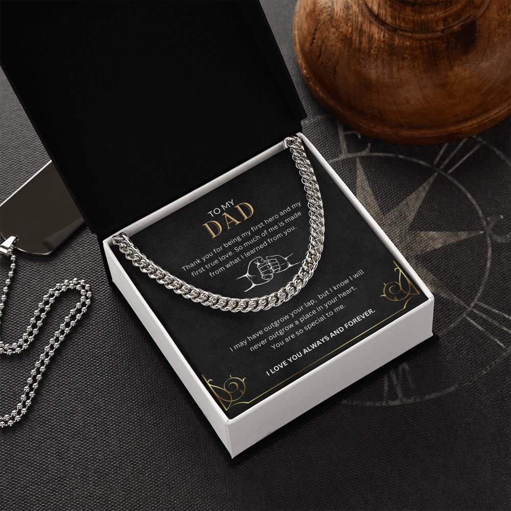 To My Dad | First Hero | Cuban Link Chain