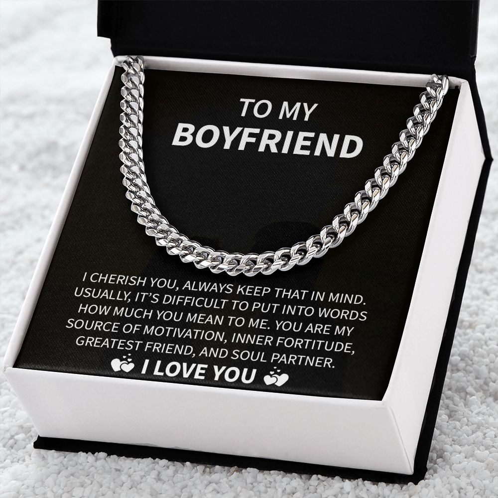 To My Boyfriend | Soul Partner | Cuban Link Chain