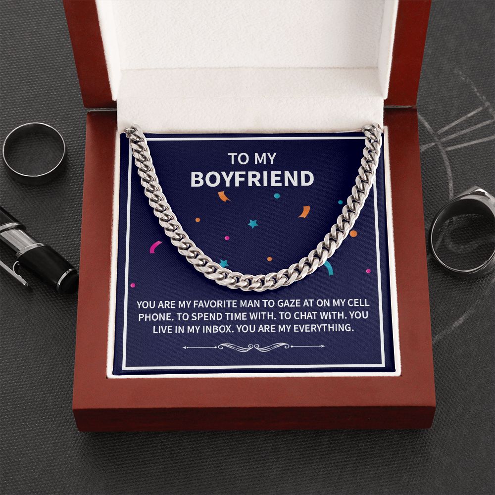 To My Boyfriend | Favorite | Cuban Link Chain