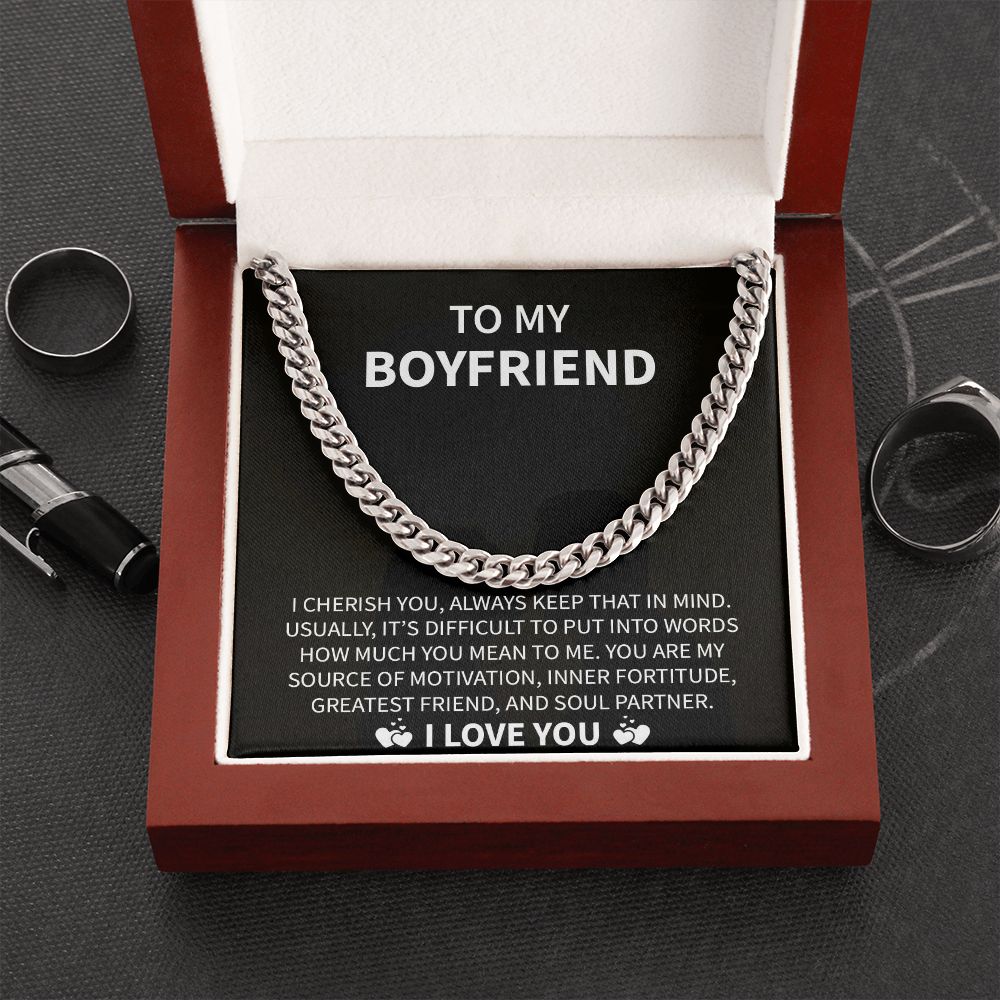 To My Boyfriend | Soul Partner | Cuban Link Chain