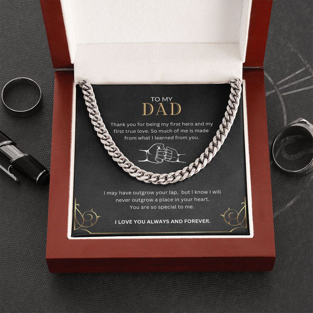 To My Dad | First Hero | Cuban Link Chain