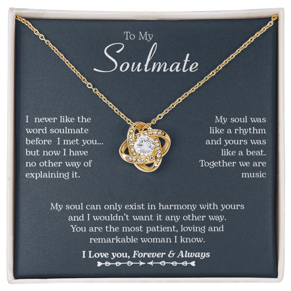 To My Soulmate | Harmony | Love Knot Necklace