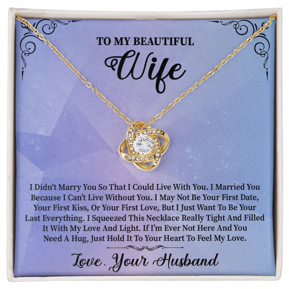 To My Wife | Everything | Love Knot Necklace