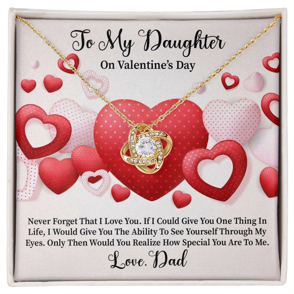 To My Daughter | Bond | Love Knot Necklace