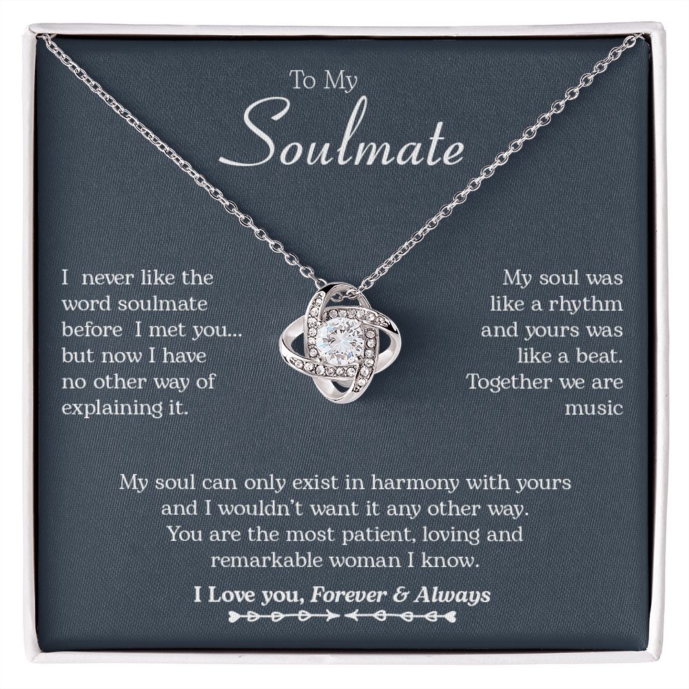 To My Soulmate | Harmony | Love Knot Necklace