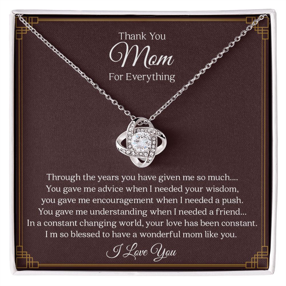 To My Mom | Everything | Love Knot Necklace