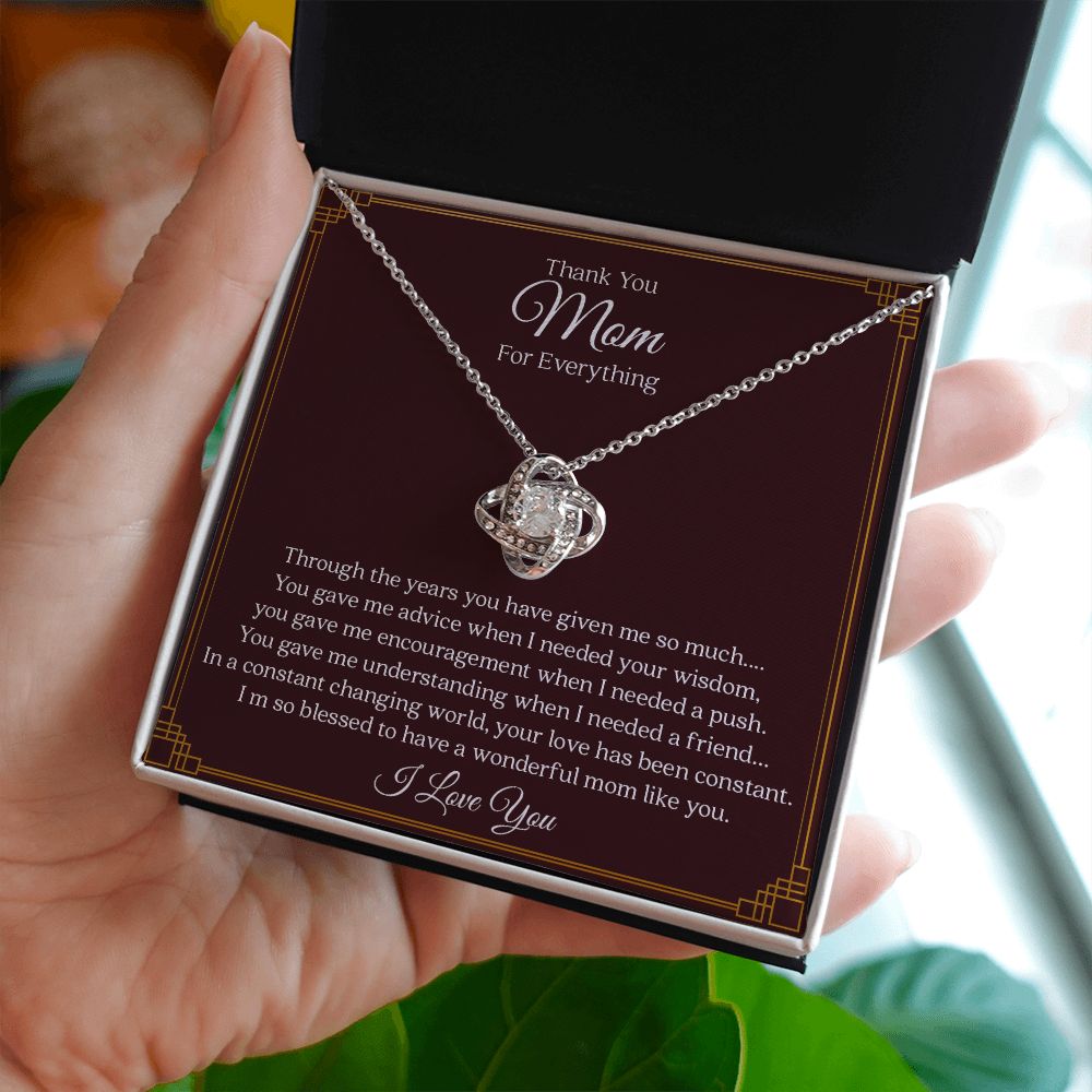 To My Mom | Everything | Love Knot Necklace
