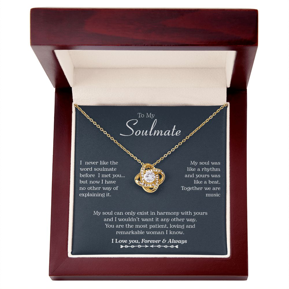 To My Soulmate | Harmony | Love Knot Necklace