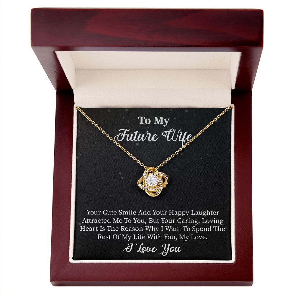 To My Future Wife | Smile | Love Knot Necklace