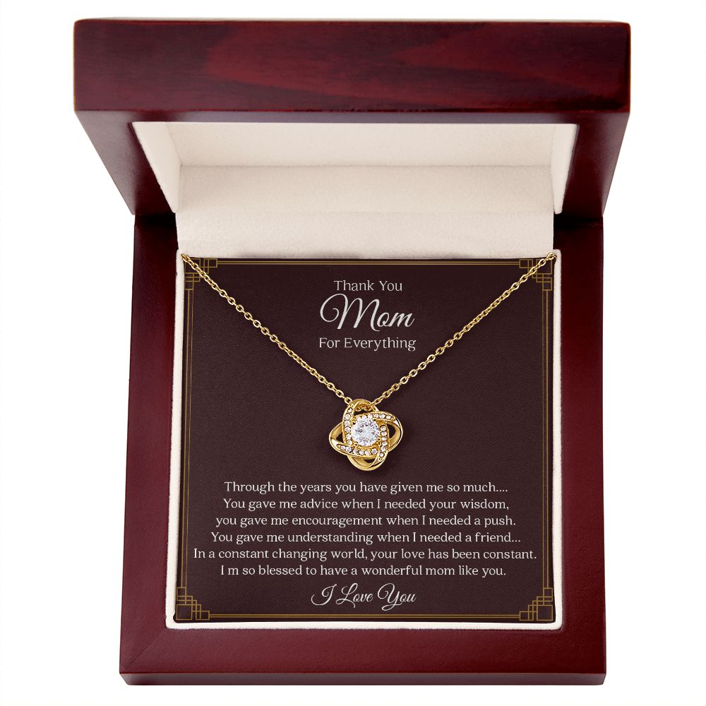To My Mom | Everything | Love Knot Necklace