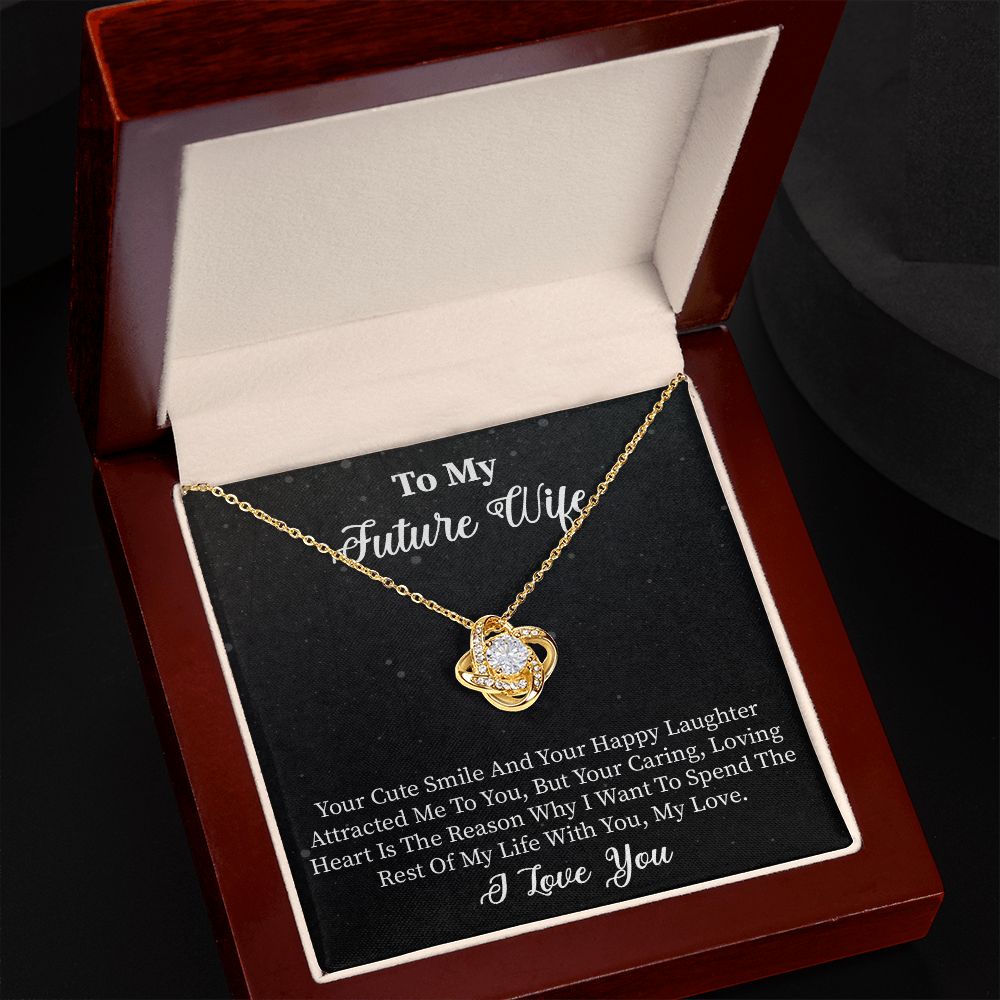 To My Future Wife | Smile | Love Knot Necklace