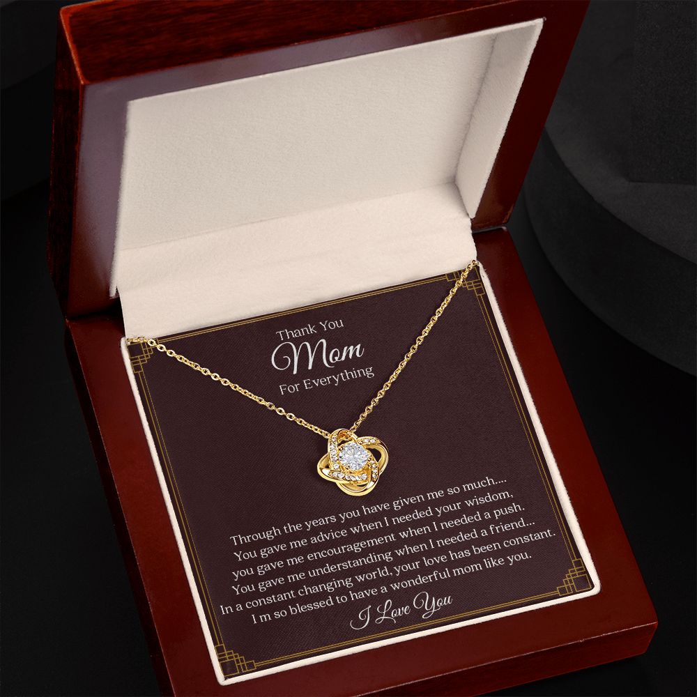 To My Mom | Everything | Love Knot Necklace