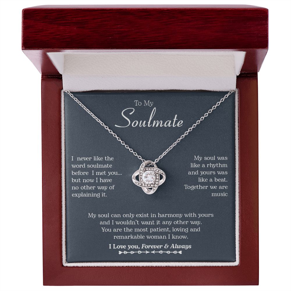 To My Soulmate | Harmony | Love Knot Necklace