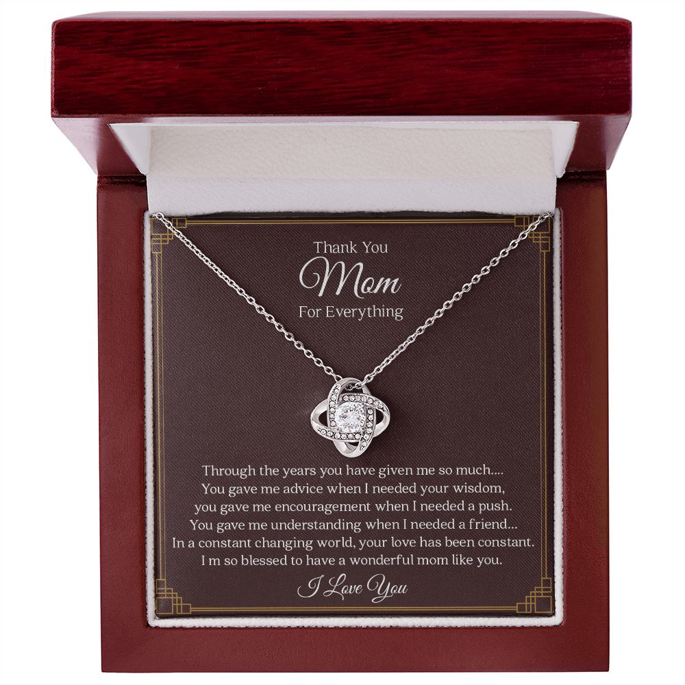 To My Mom | Everything | Love Knot Necklace