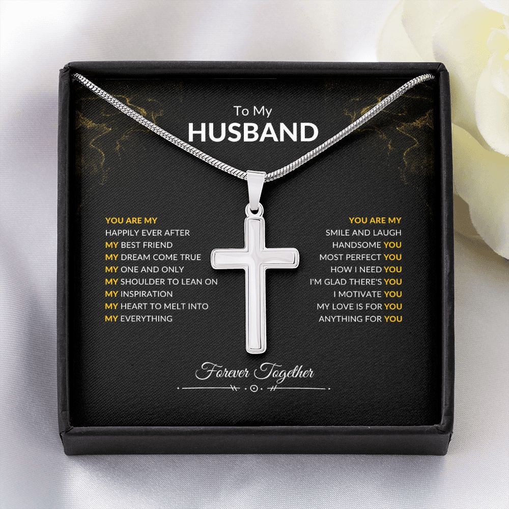 To My Husband | You Are | Artisan Cross Necklace