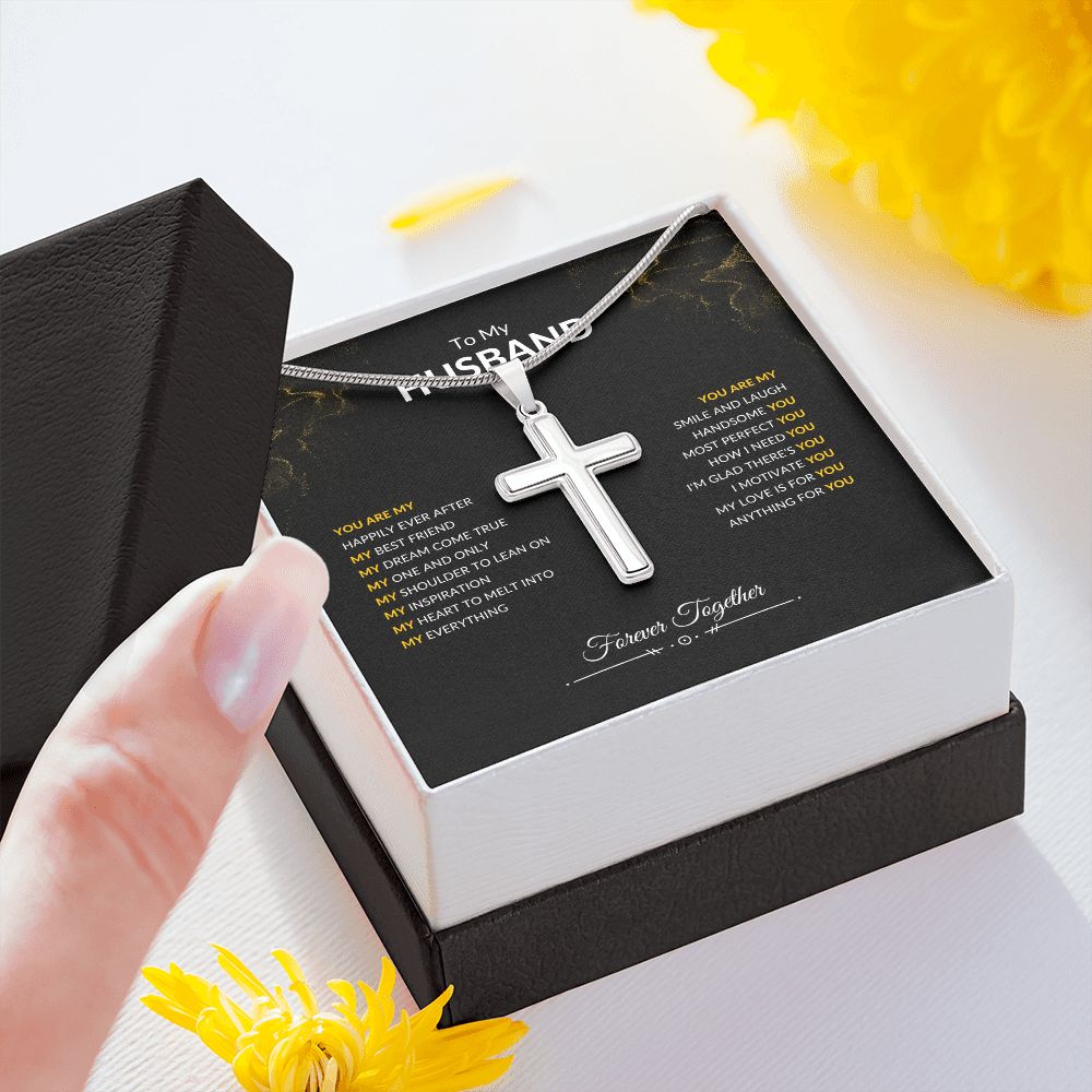 To My Husband | You Are | Artisan Cross Necklace