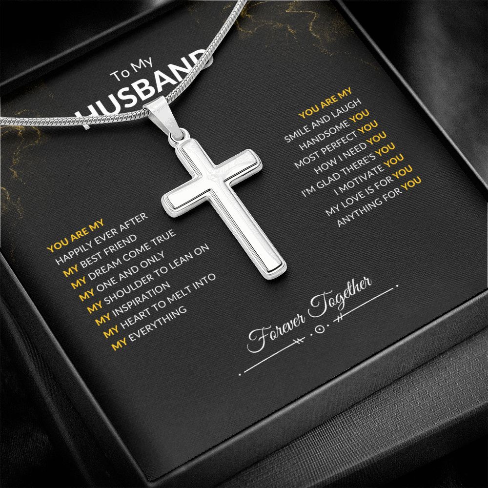 To My Husband | You Are | Artisan Cross Necklace