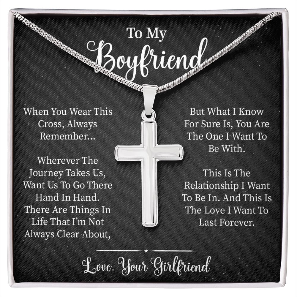 To My Boyfriend |Journey | Artisan Cross Necklace