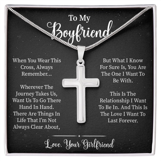 To My Boyfriend |Journey | Artisan Cross Necklace