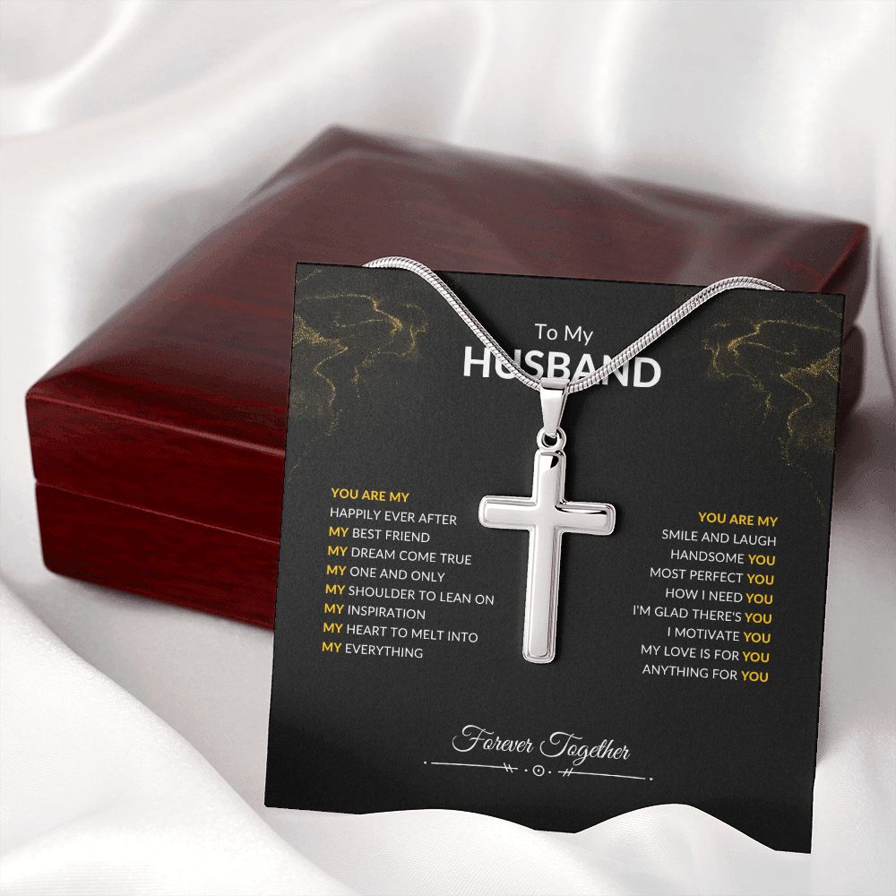 To My Husband | You Are | Artisan Cross Necklace