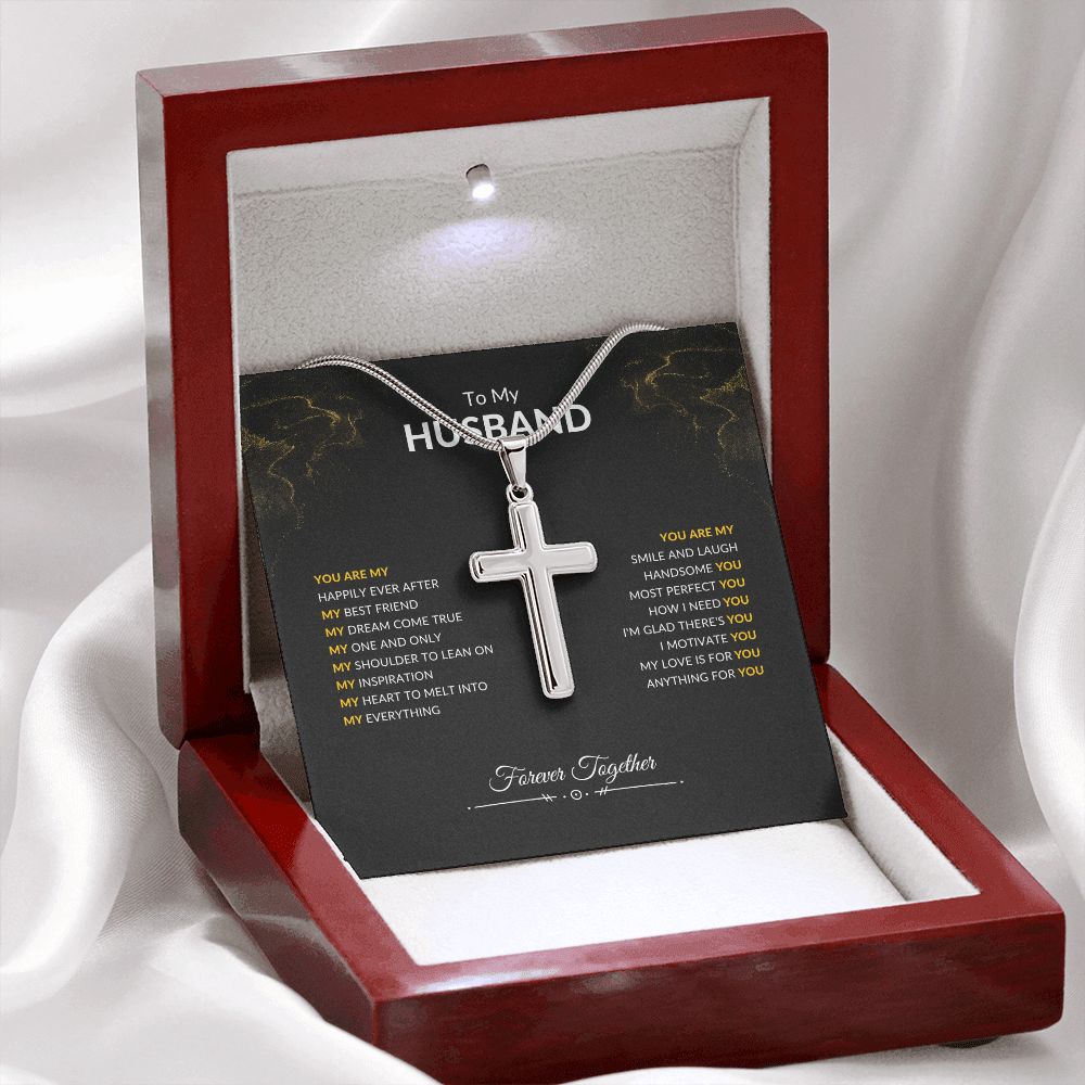 To My Husband | You Are | Artisan Cross Necklace